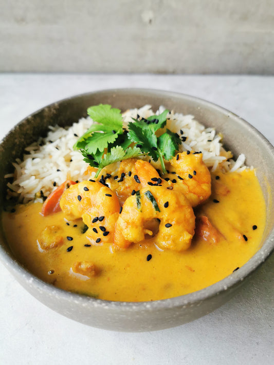 Curry de Camarones Familiar