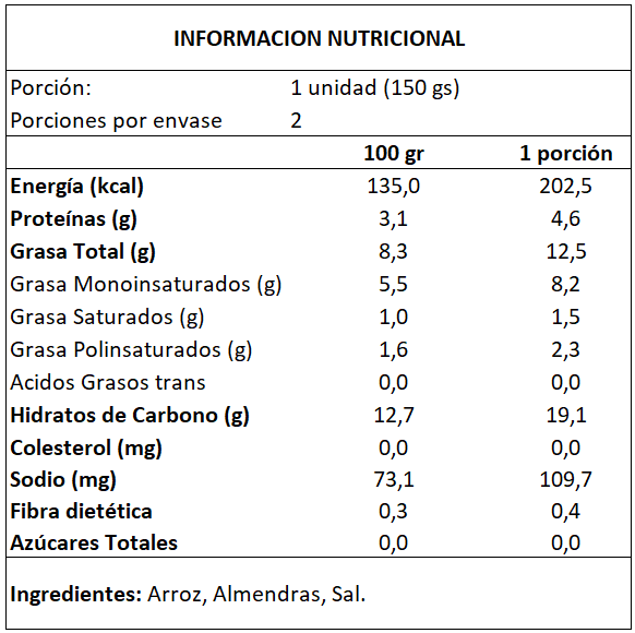 ARROZ ALMENDRADO