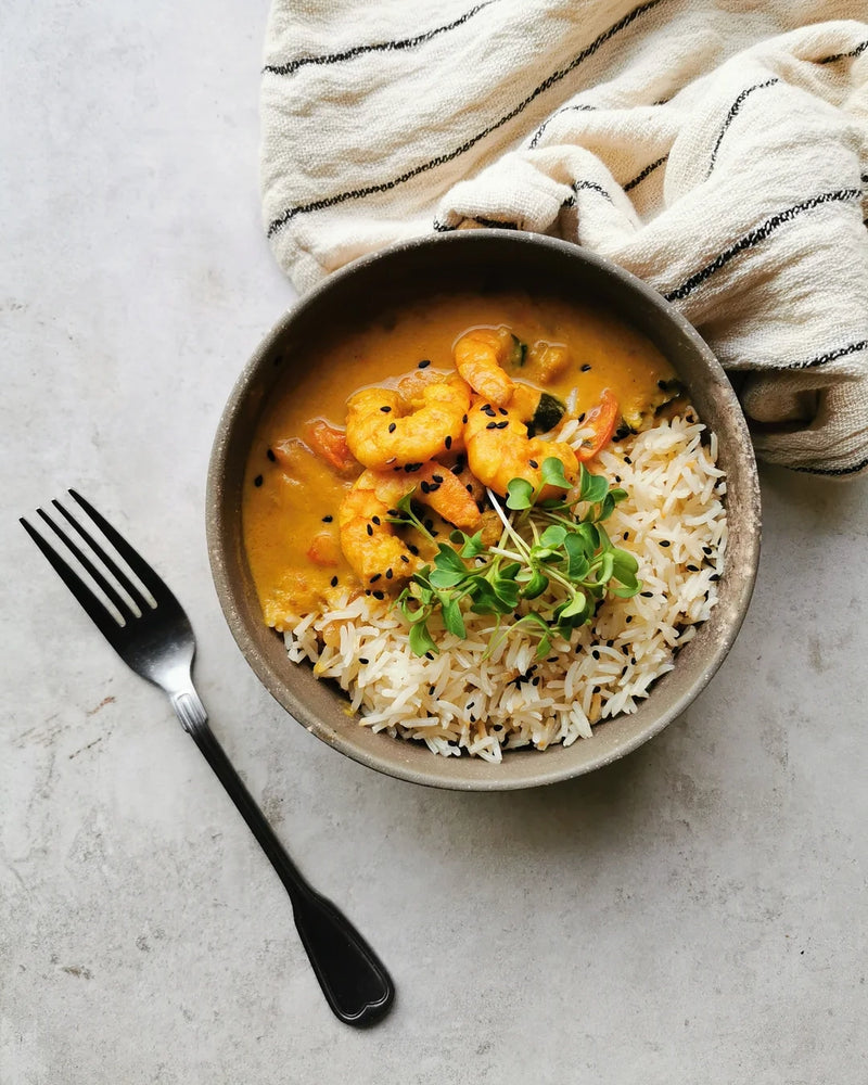Curry de Camarones Familiar